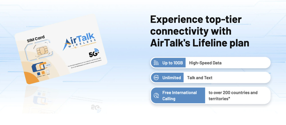 Free SIM card with free phone government service