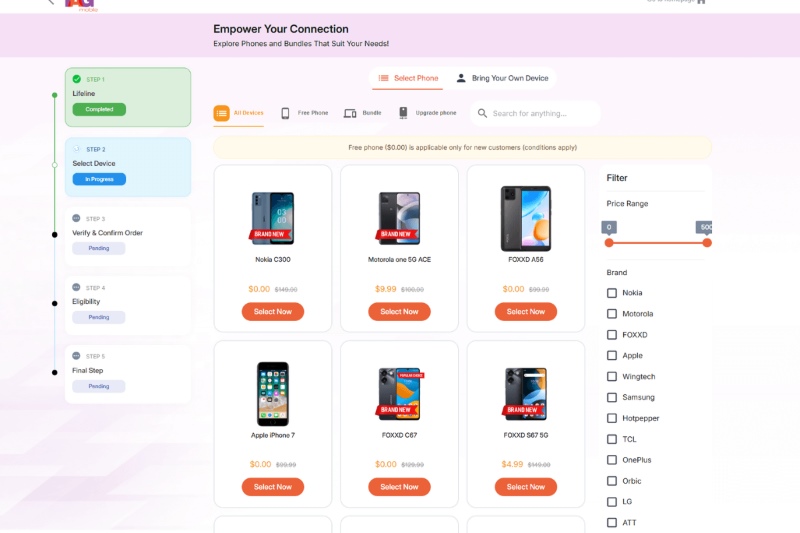 free cell phone no money down no credit check 2